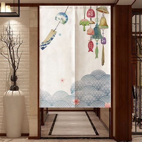日式窗簾布 羅盤圖片